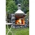 Ein Gartengrill aus Gabionen gestaltet.
