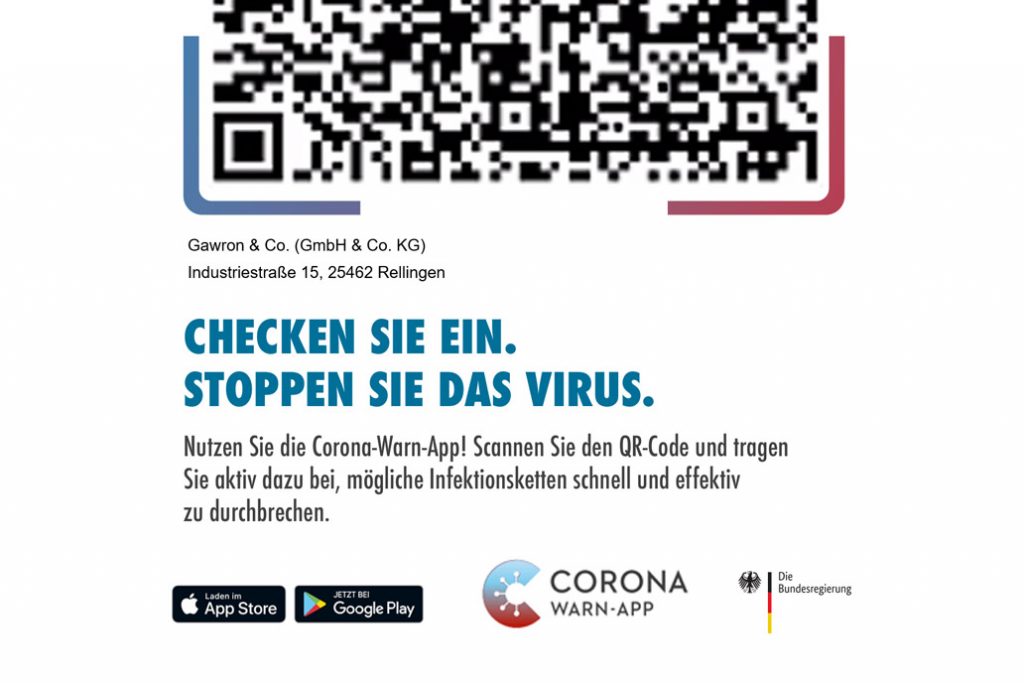 Imkage Bild für das Einchecken mit der Corona-Warn-App.