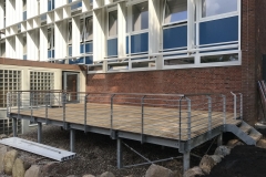 Terrasse Podest  Stahlkonstruktion Treppe, Stahlbau Schlosserei Gawron