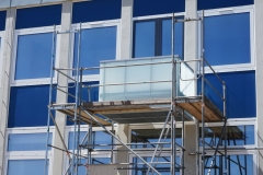 Balkon, Stahlkonstruktion, auskragend, Brüstung, Gawron