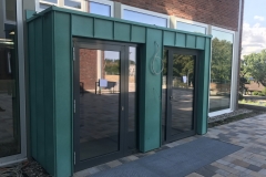 Windfang, Stahlkonstruktion, Stahlbau Gawron